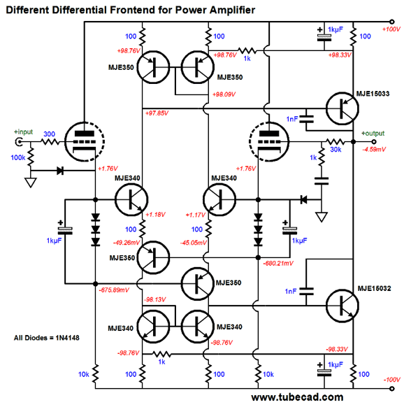 Different Differential Amplifier